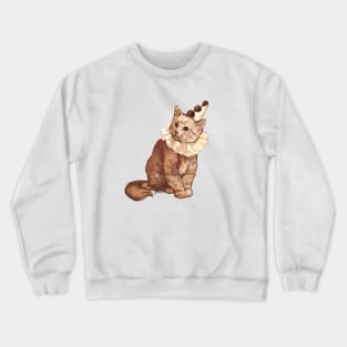 Old Timey Clown Kitty (No background) Crewneck Sweatshirt